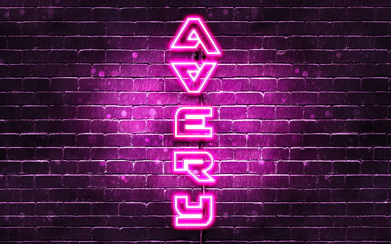 Female Name Avery Lilac Font Composition Stock Vector Royalty Free  1673407414  Shutterstock