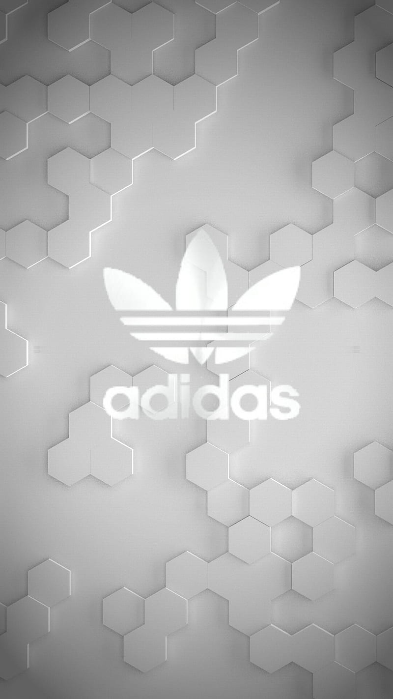 White adidas design , 3d, brands, logo, HD phone wallpaper