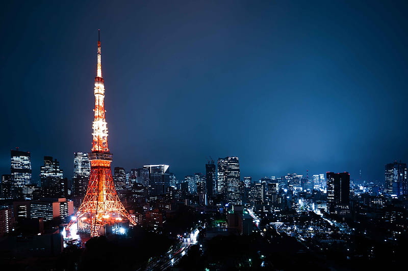 Tokyo Tower at Night, HD wallpaper