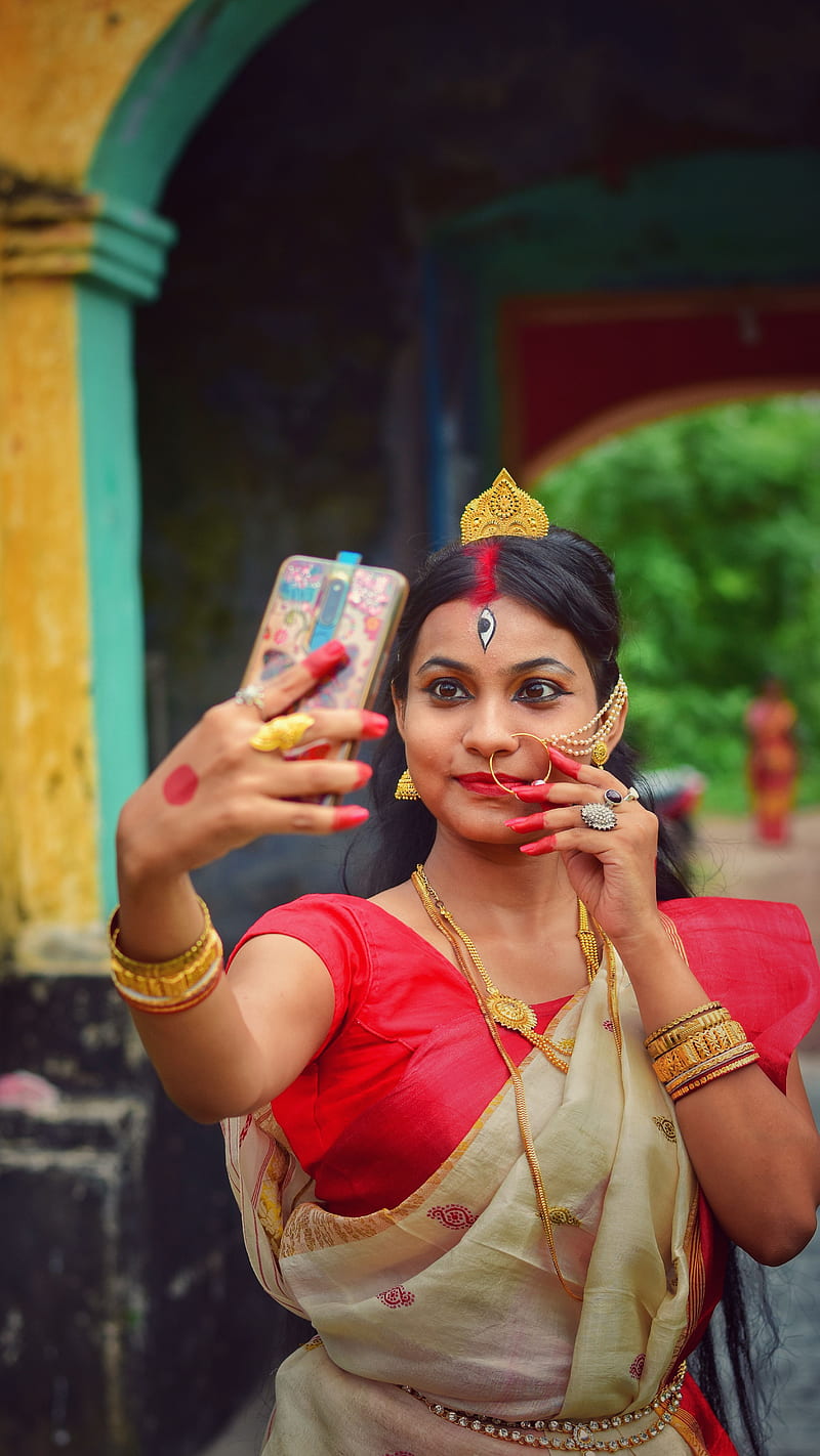 Modern Durga , dipshikha singhania, arnab acharya, HD phone wallpaper
