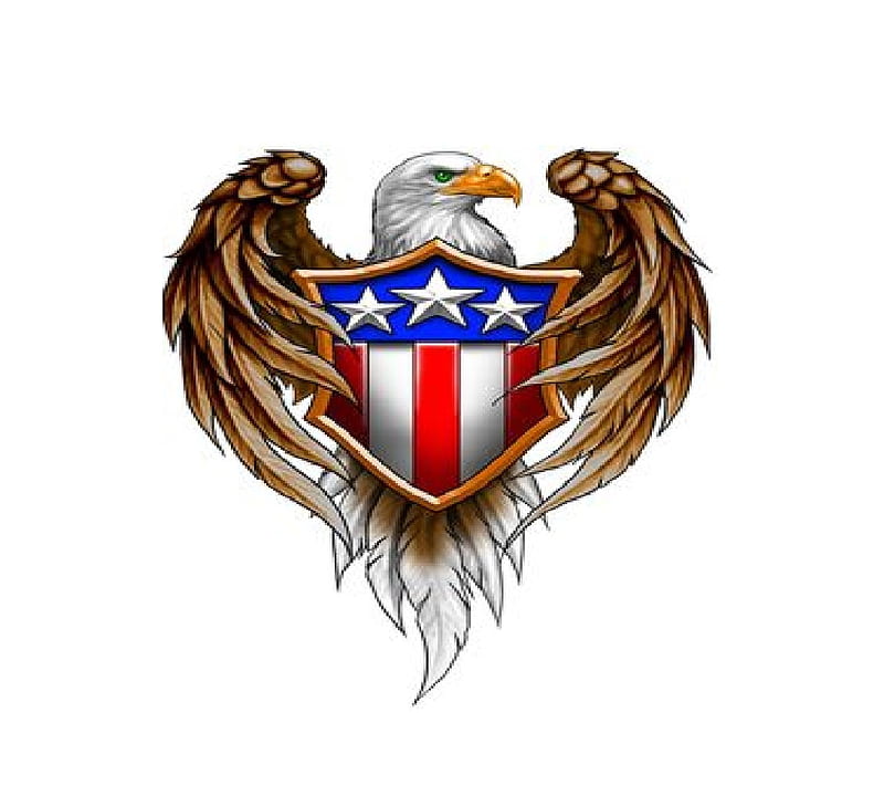 Bald Eagle Sign, cool, dom liberty, logo, superb, symbol, HD wallpaper