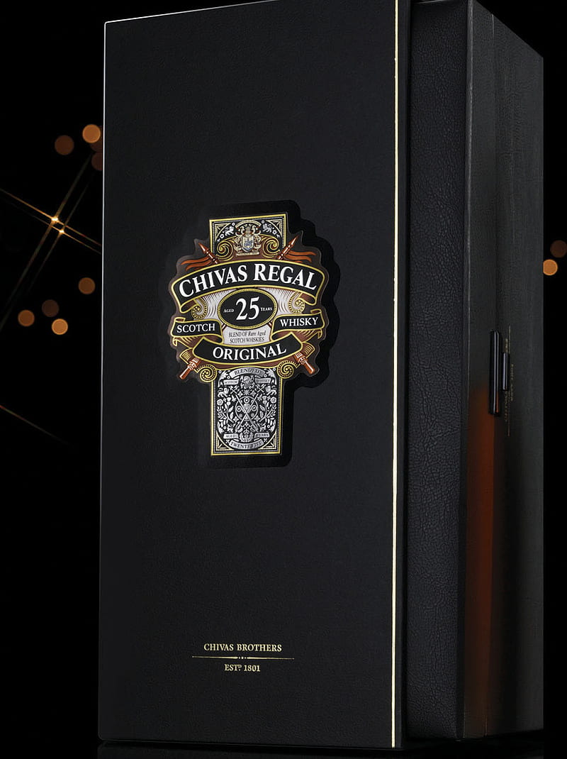 Chivas Regal 25, abstract, alcohol, civas, djkalvo, logos, whisky, HD phone wallpaper