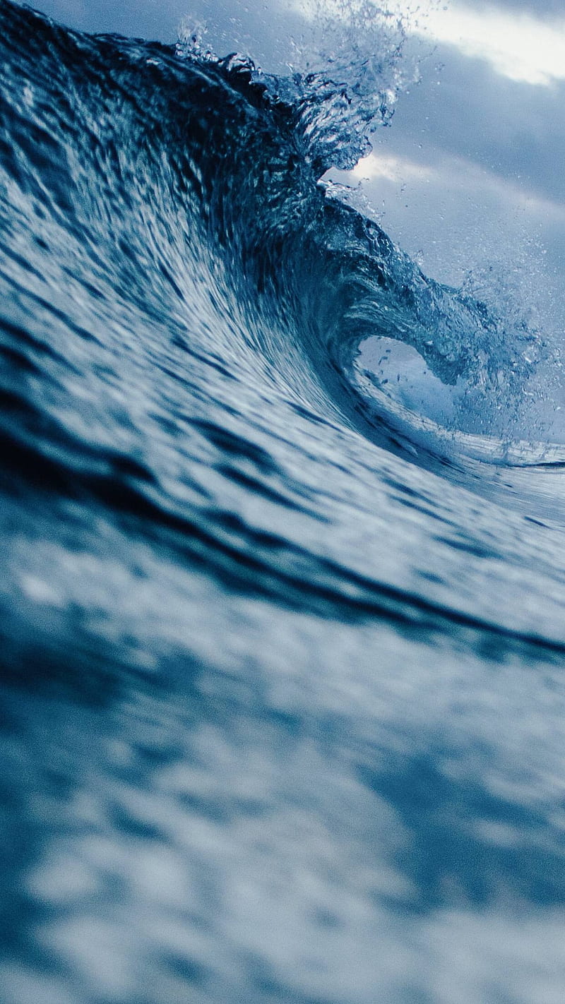 vertical, waves, sea, water, HD phone wallpaper