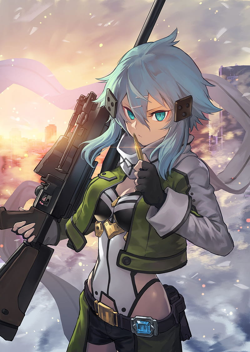 sword art online ggo sinon wallpaper