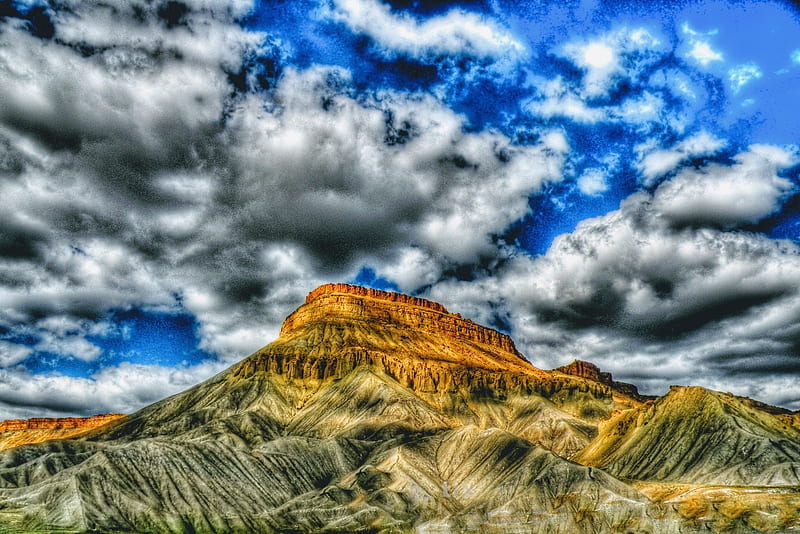Mt Garfield, Grand Junction, CO, R, Mountain, Grand Junction, Mt Garfield, HD wallpaper