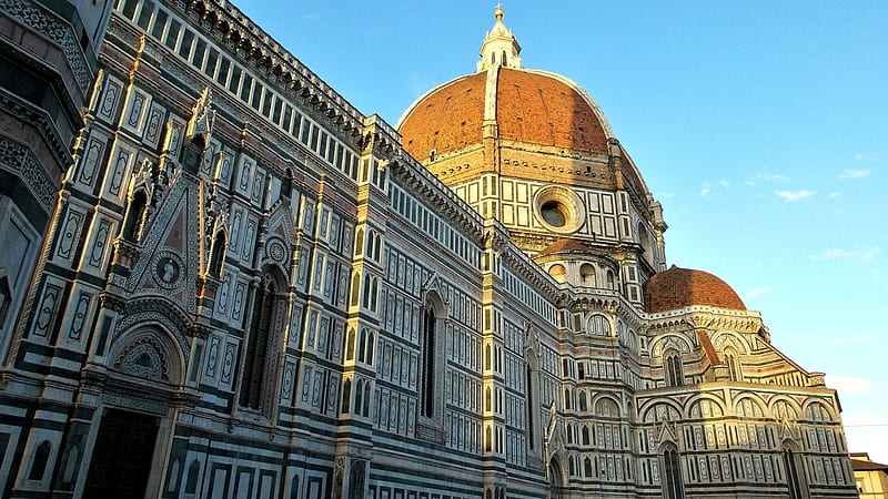 Cathedral Santa Maria del Fiore, Florence, Italy, building, city, church, ancient, HD wallpaper