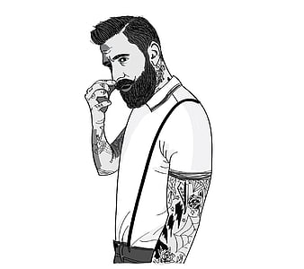Indie Hipster Man Symbol Design On Gray Background Royalty Free SVG,  Cliparts, Vetores, e Ilustrações Stock. Image 55824402.