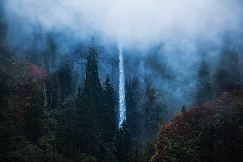 Waterfall Borcka Karagol In Turkey , waterfall, trees, nature, HD wallpaper