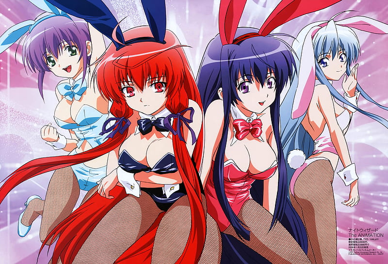 Bunny Girls, girls, bunny, sexy, anime, HD wallpaper