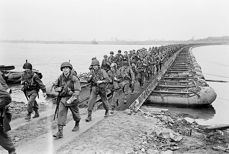 Crossing The Rhine, World War Two, graphy In World War Two, World War Two graphy, History, HD wallpaper