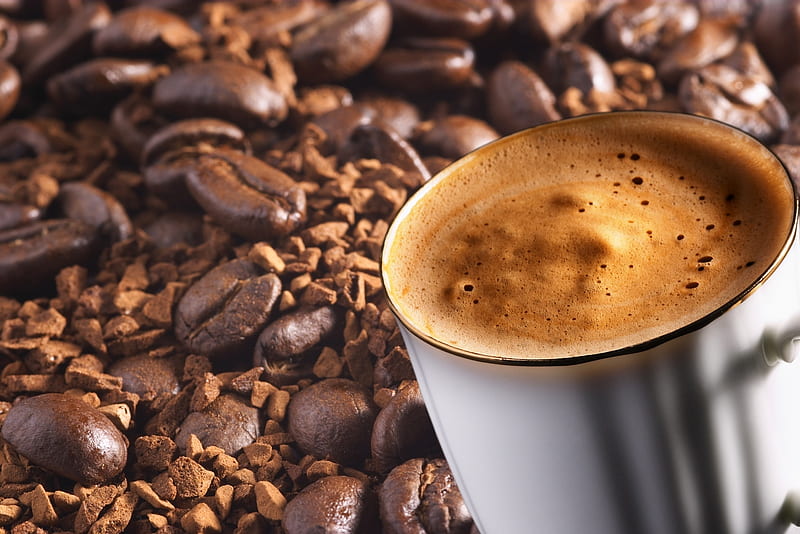Refreshing coffee in the morning, refreshing, brown, food, java, between,  comestible, HD wallpaper | Peakpx