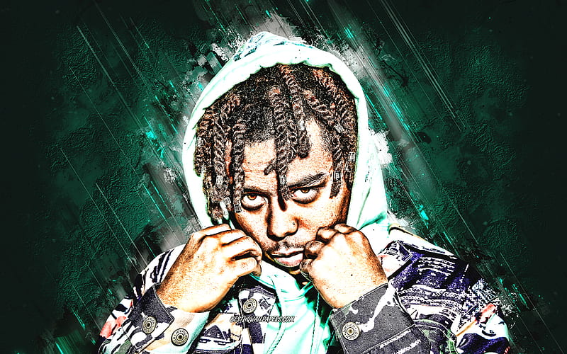 YBN Cordae, american rapper, portrait, singer songwriter, green stone background, Cordae Amari Dunston, HD wallpaper