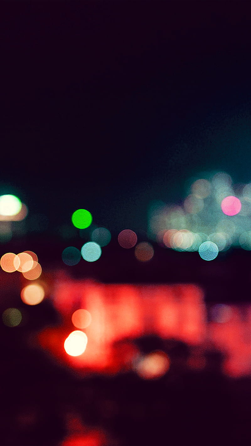 Blur effect, blurred, light, night, HD phone wallpaper