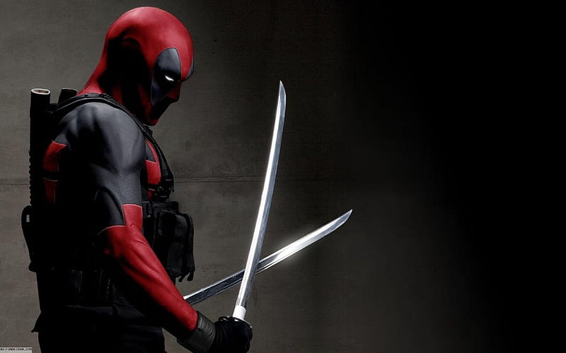 Deadpool, Ryan Reynolds, sabers, edged weapons, HD wallpaper