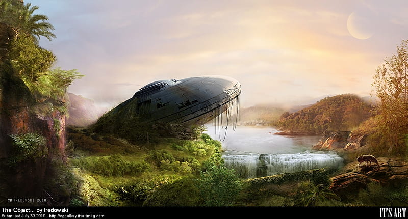 Ufo, crashed, abstract, ship, HD wallpaper | Peakpx
