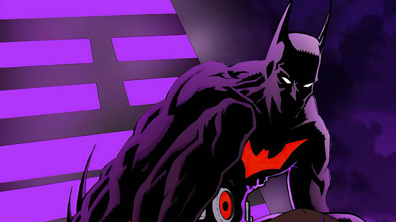 Batman Beyond Neon Night , batman, superheroes, artist, artwork, digital-art, HD wallpaper