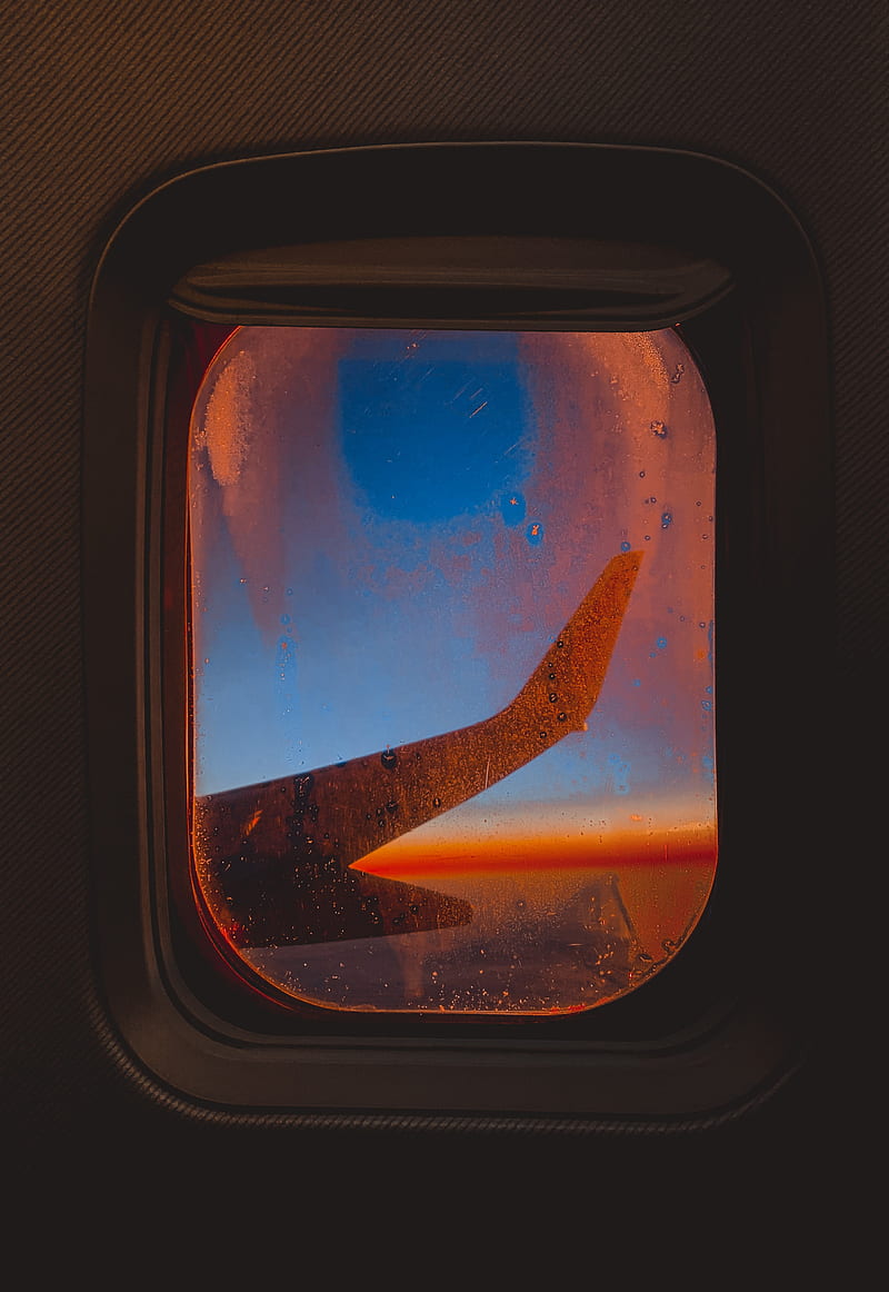 plane, porthole, window, glass, HD phone wallpaper