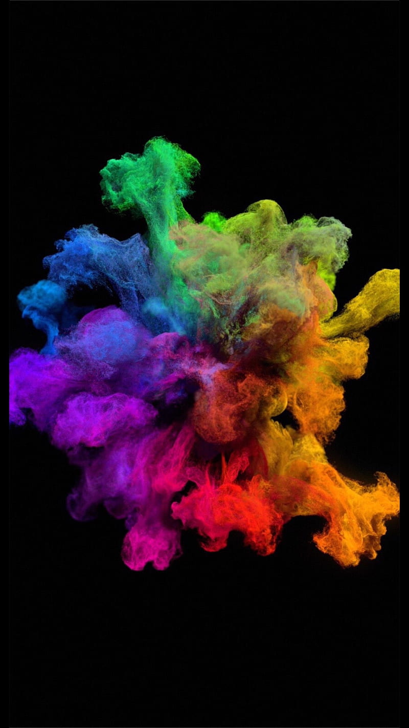 Chalk explosion, color, HD phone wallpaper