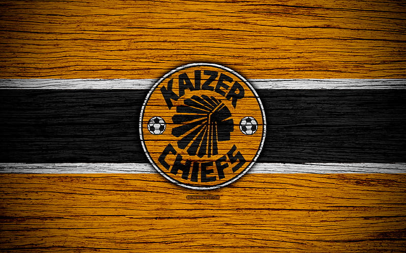 FC Kaizer Chiefs wooden texture, South African Premier League, soccer, Kaizer Chiefs, South Africa, football, Kaizer Chiefs FC, HD wallpaper