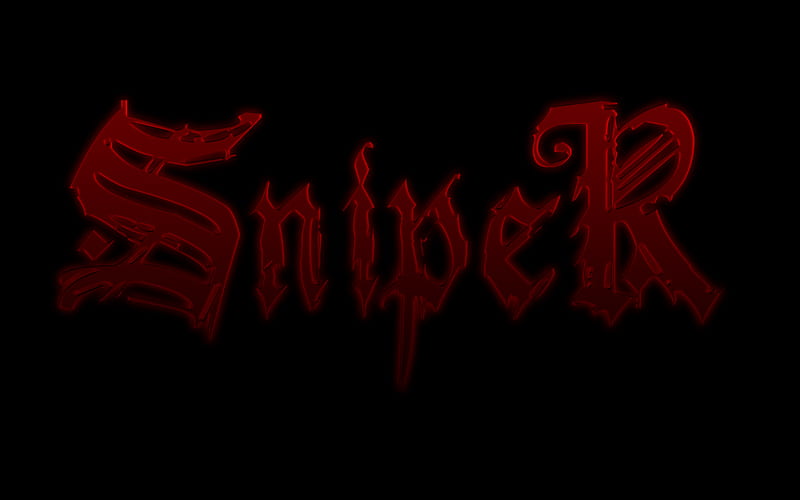 SnipeR, red, cool, black background, HD wallpaper
