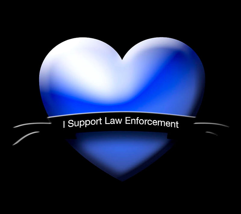 Law Enforcement, blue, officer, peace, police, support, HD wallpaper
