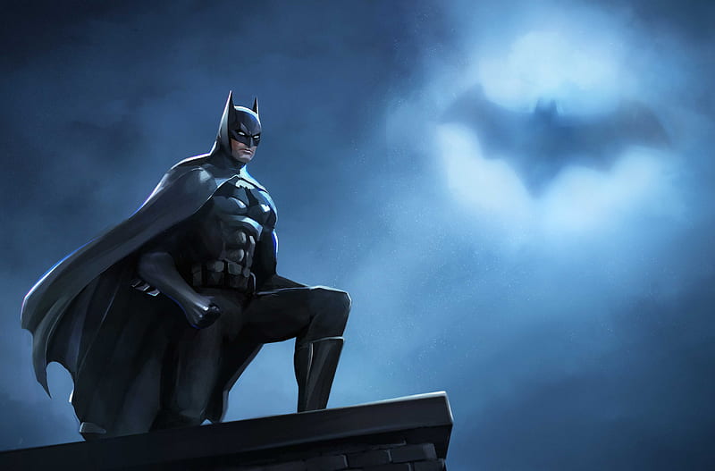 Artwork Batman Knight, batman, superheroes, artwork, digital-art, HD wallpaper