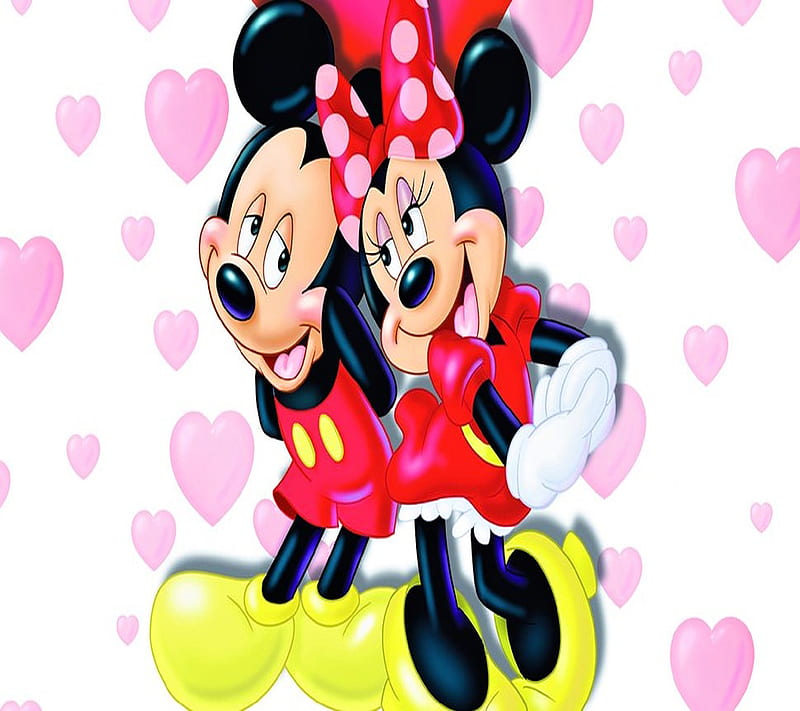 Micky Mouse, and minnie mouse, HD wallpaper