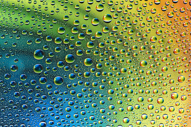 Drops, gradient, macro, wet, HD wallpaper | Peakpx