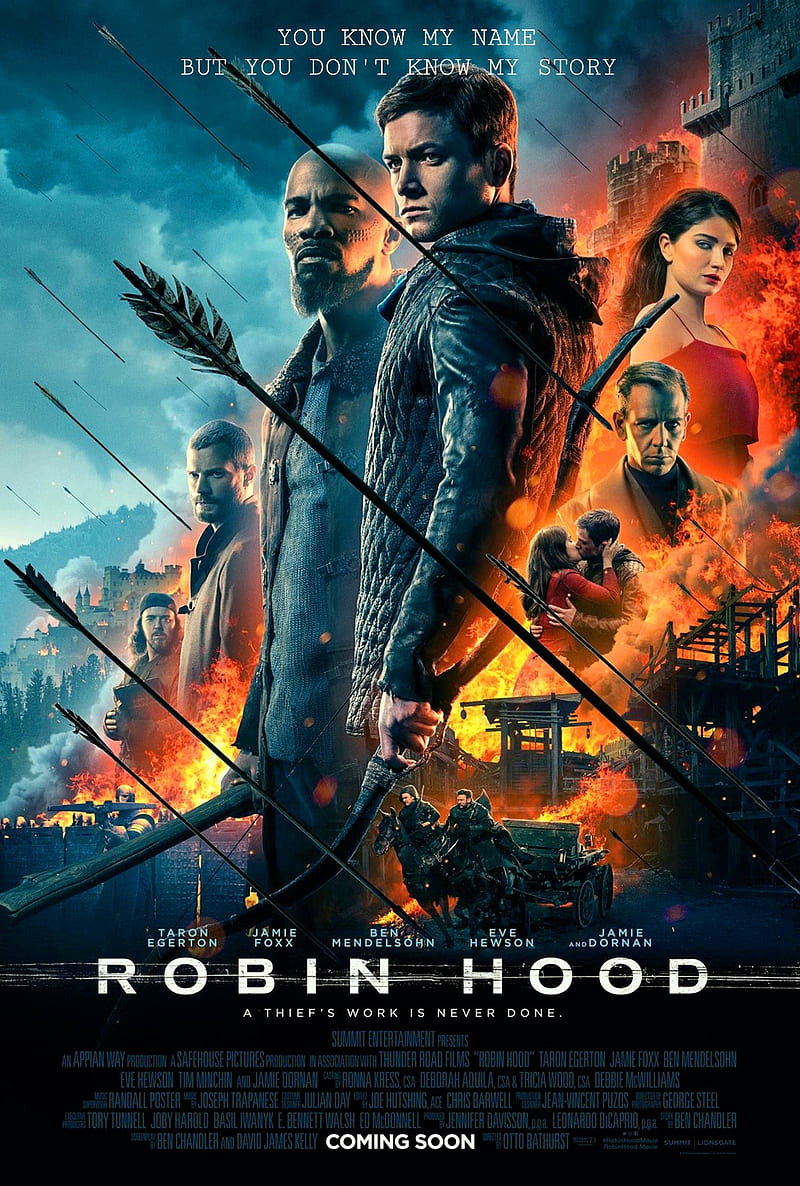RobinHood, 2018, hood, jamie fox, movie, robin, robin hood, taron egerton, HD phone wallpaper