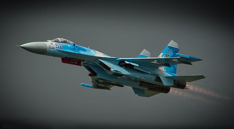Aircraft, Military, Jet Fighter, Warplane, Sukhoi Su 27, Ukrainian Air ...