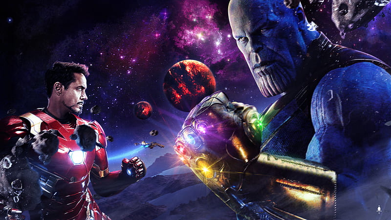 Iron Man Vs Thanos The Final Battle, iron-man, thanos, artwork, artist, , digital-art, superheroes, HD wallpaper