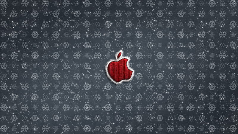 Apple Logo Christmas Celebrations , apple, computer, logo, celebrations, HD wallpaper