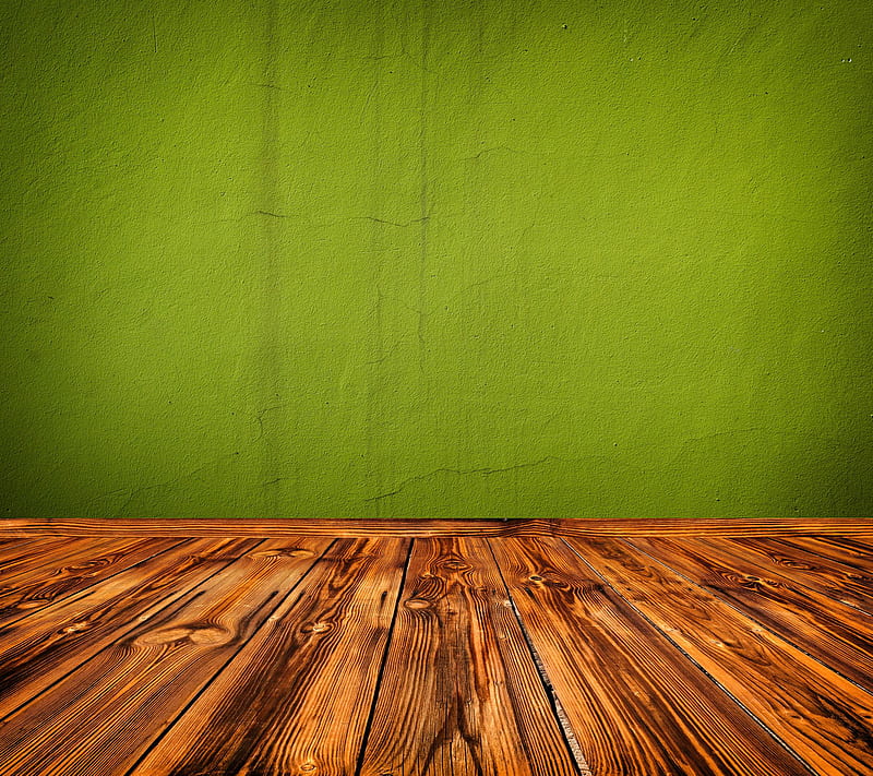 Green Wall, floor, hardwood floor, room, HD wallpaper | Peakpx