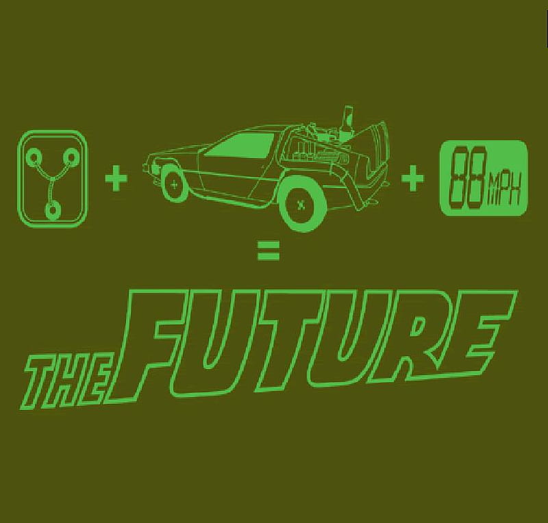 The Future, delorean, back to the future, funny, movie, HD wallpaper