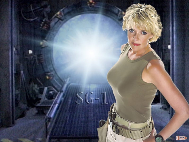 Stargate SG-1, tapping, amanda, science fiction, scifi, stargate, stargate sg1, amanda tapping, HD wallpaper