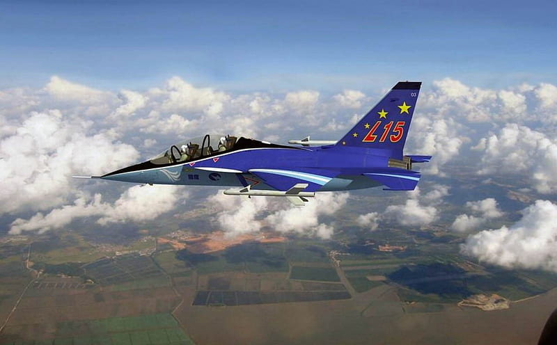 Hongdu L-15 Falcon, jet, jet trainers, advanced jet trainers, chinese air force, HD wallpaper