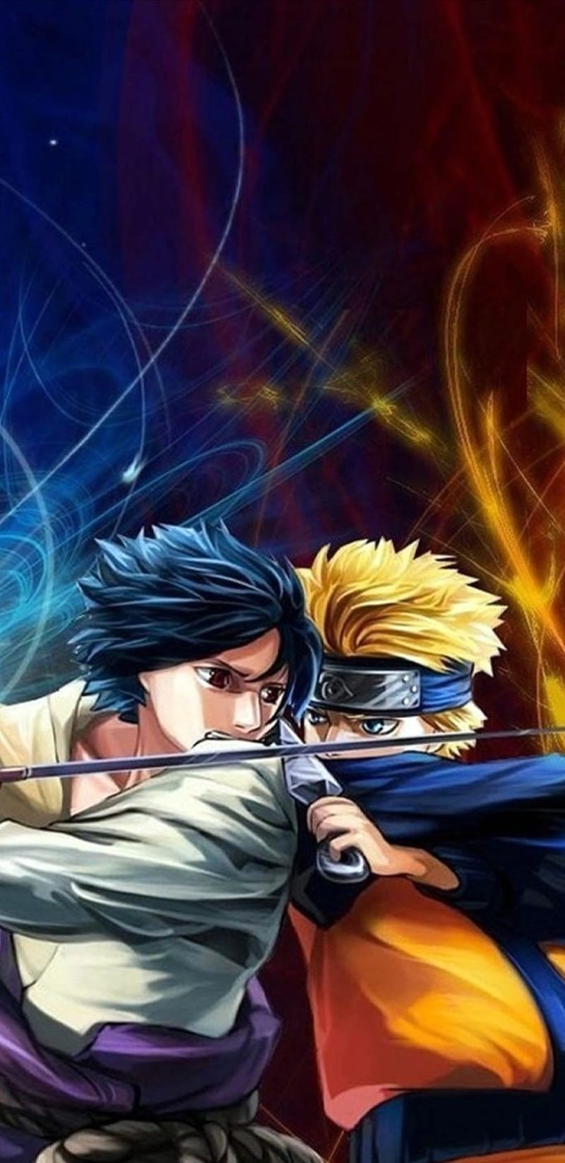 Naruto, anime, black, blue, boruto, eyes, fight, red, shippuden, HD phone wallpaper