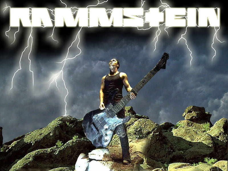 Rammstein, metal, germany, guitar, HD wallpaper