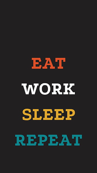 Eat Work Sleep Repeat Icons Stock Illustration - Download Image