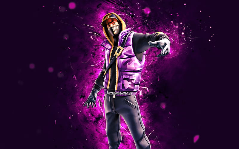 Street Striker Violet Neon Lights Fortnite Battle Royale Fortnite
