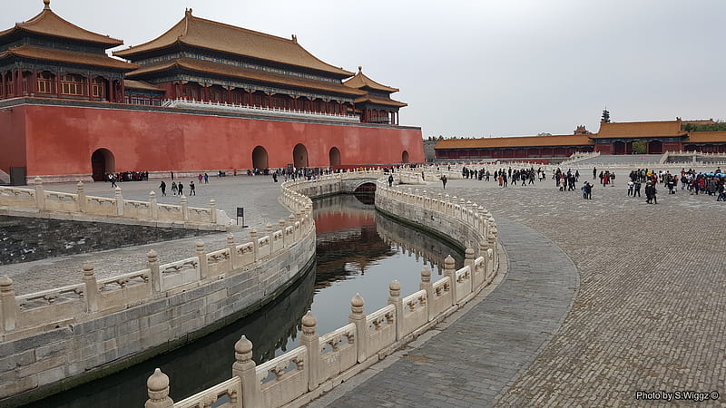The Forbidden City, Beijing, China, Reflection, Water, Beijing, Sky, China, Forbidden, Palace, City, HD wallpaper
