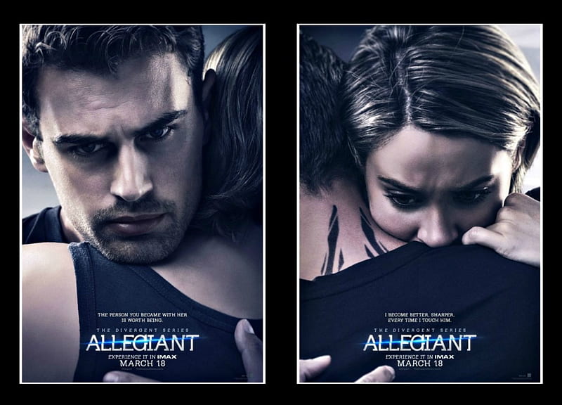 The Divergent Series: Allegiant (2016), poster, fantasy, movie, divergent series, allegiant, Theo James, Shailene Woodley, collage, HD wallpaper