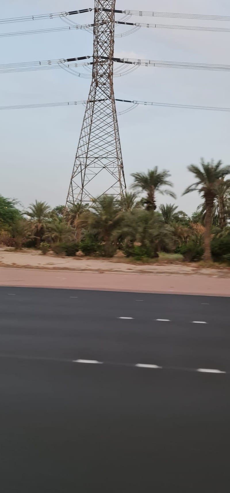 kuwait 2, sky, overhead power line, HD phone wallpaper