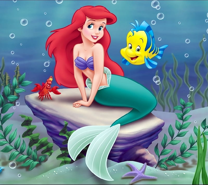 My Little Mermaid, cartoons, HD wallpaper