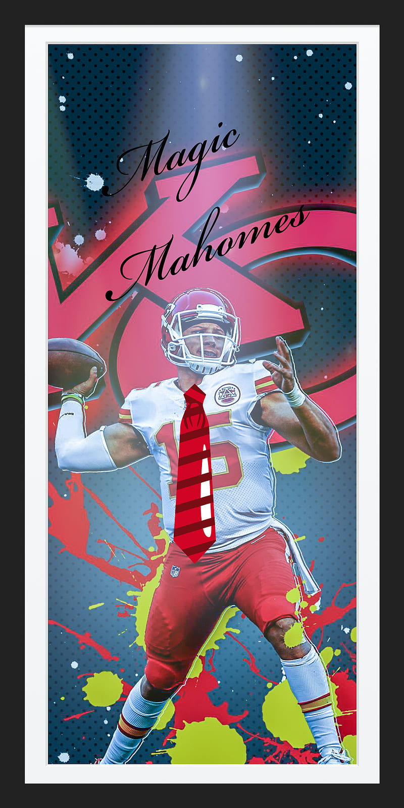 Download H1 Super Bowl MVP Pat Mahomes Sporting His New Phone Wallpaper