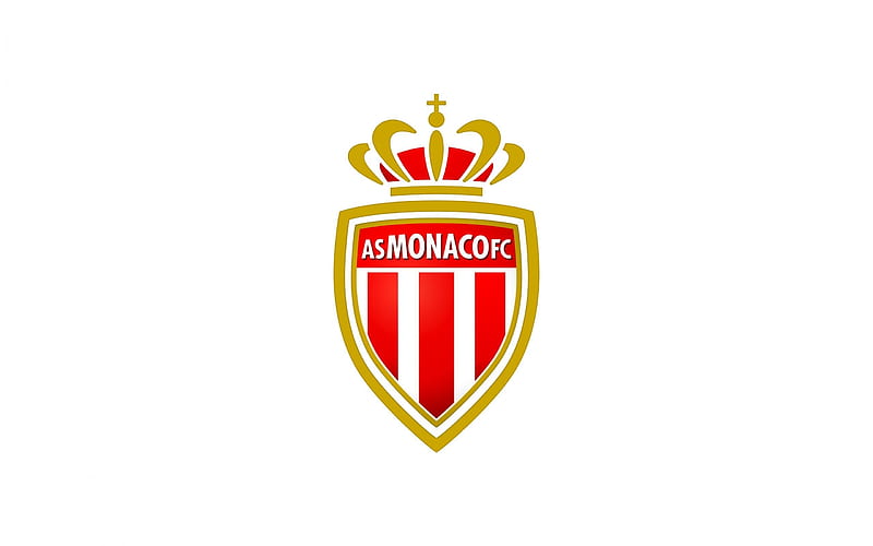 AS Monaco FC, Soccer, France, Monaco logo, HD wallpaper