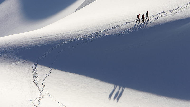 Alpinists Chamonix France, , alp, alpinist, france, HD wallpaper