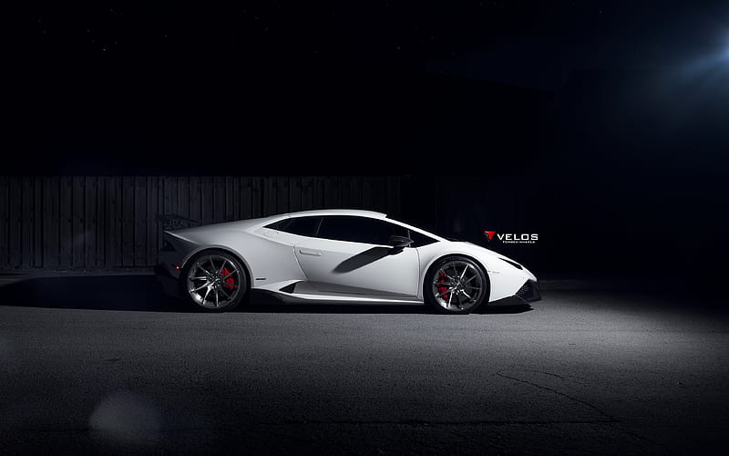Velos, tuning, Lamborghini Huracan VLS01, supercars, white Huracan, Lamborghini, HD wallpaper