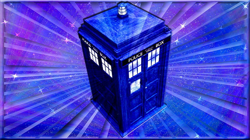 Linear Light Tardis, Blue Box, BBC, British Television, Tardis, Dr Who, HD wallpaper