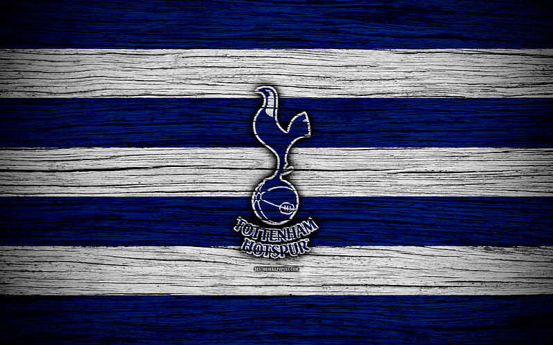 Tottenham Hotspur Premier League, logo, England, wooden texture, FC Tottenham Hotspur, soccer, Tottenham, football, Tottenham Hotspur FC, HD wallpaper
